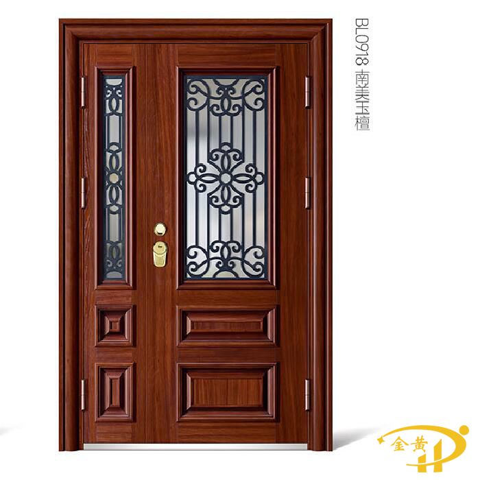 玻璃防盜子母門