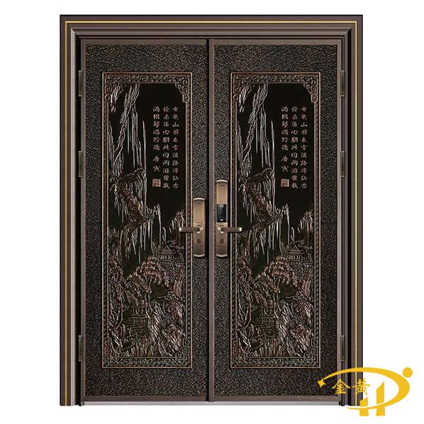 中式鑄鋁別墅大門