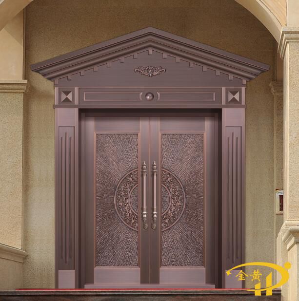 三角門頭純銅門