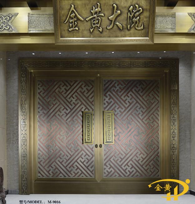 豪華雙開(kāi)別墅門