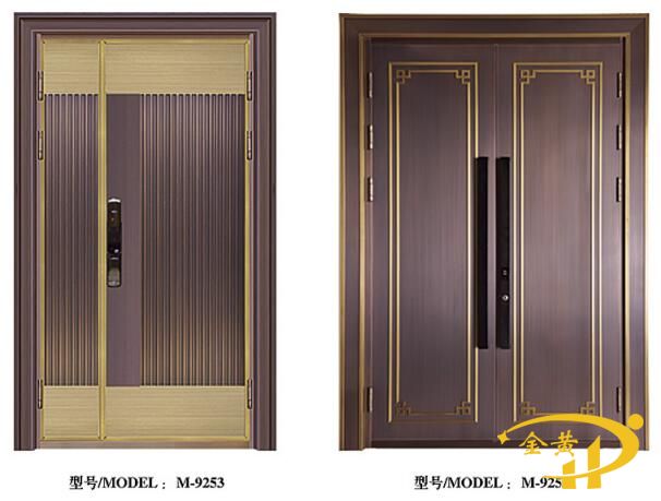 不朽鋼銅門廠家分享鋼銅門與純銅門區別