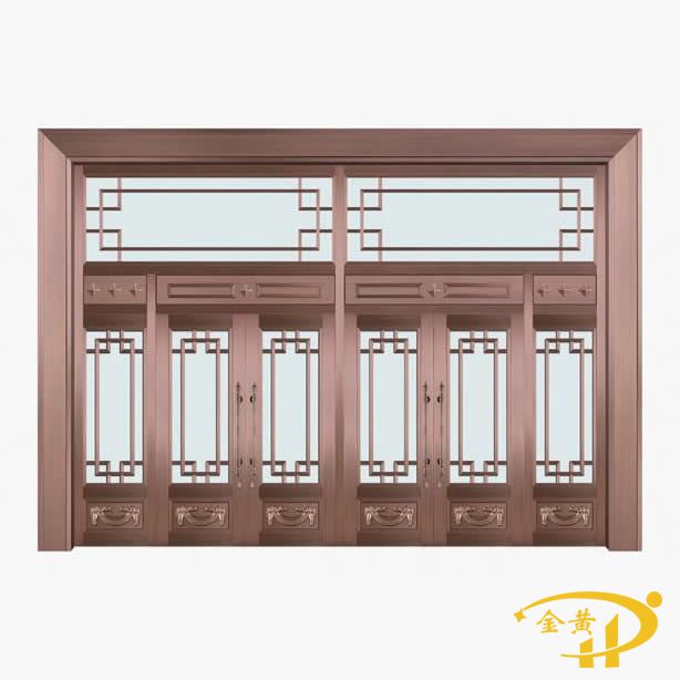 高檔酒店玻璃銅門