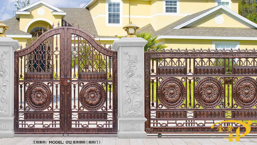 實心鑄鋁庭院門