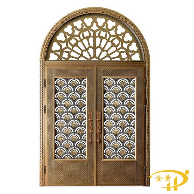 圓弧玻璃鑄鋁大門